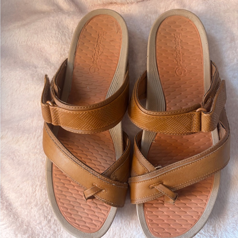 Brown Leather Women's Sandals
